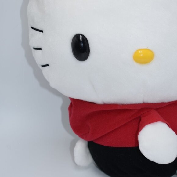 Hello Kitty San Rio Plush Head Turn with Red Bow and Hoodie Stuffed Animal 16" - Picture 5 of 8